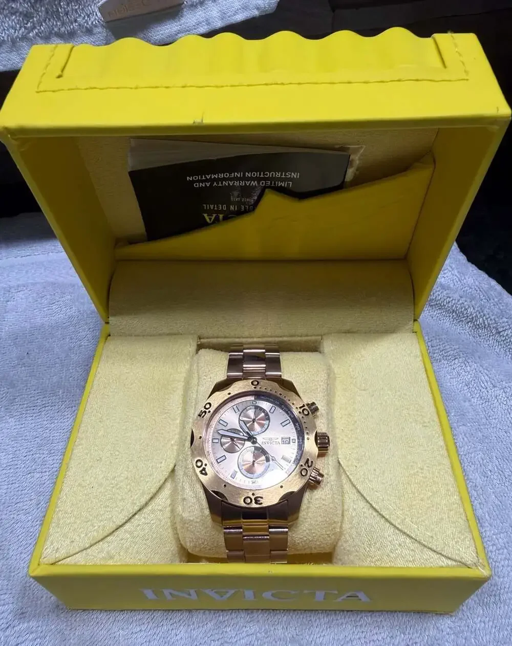 Invicta Rosegold Specialty Chronograph Watch 17755